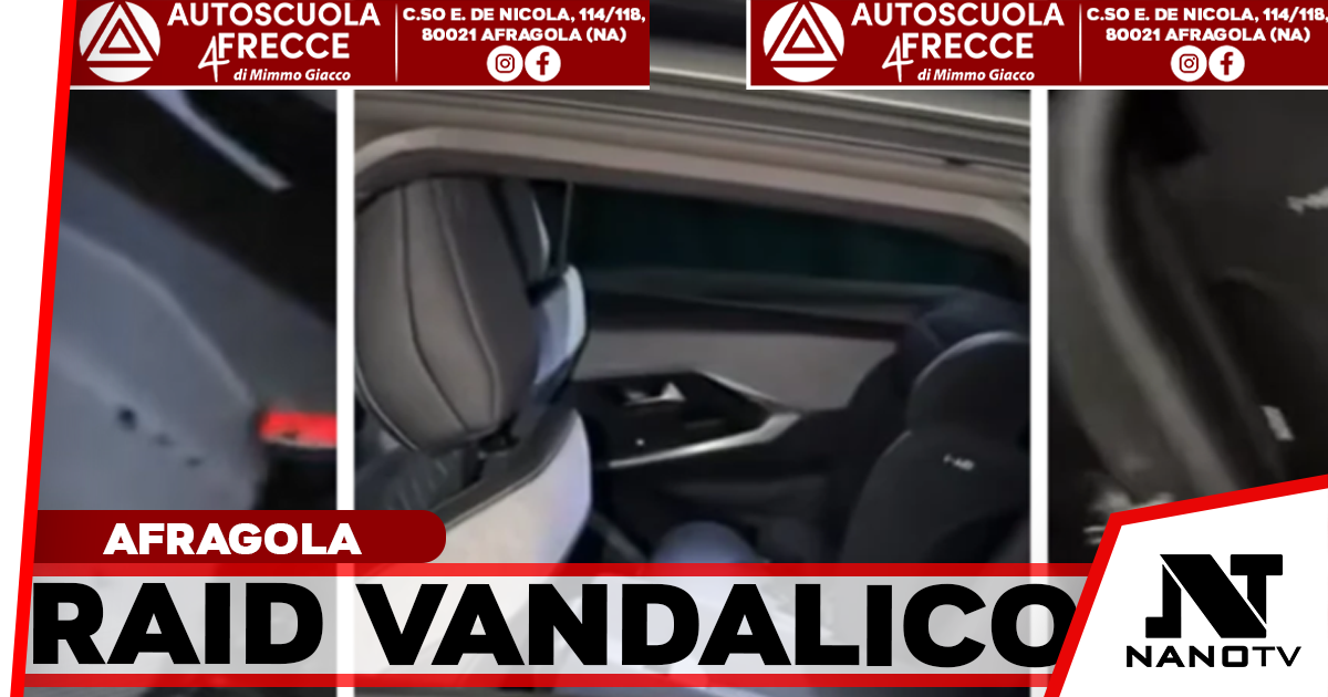 Afragola, raid vandalico all’esterno del McDonald’s: auto nuova danneggiata per rubare indumenti da lavare