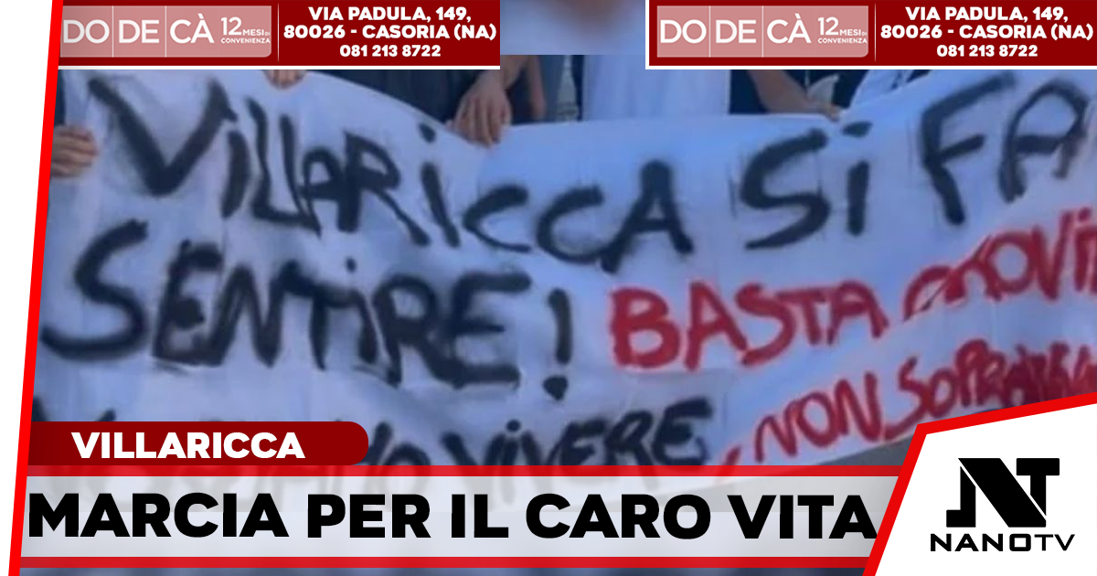 Villaricca, protesta contro il caro vita: cittadini in corteo fino al Municipio incontrano l’amministrazione comunale