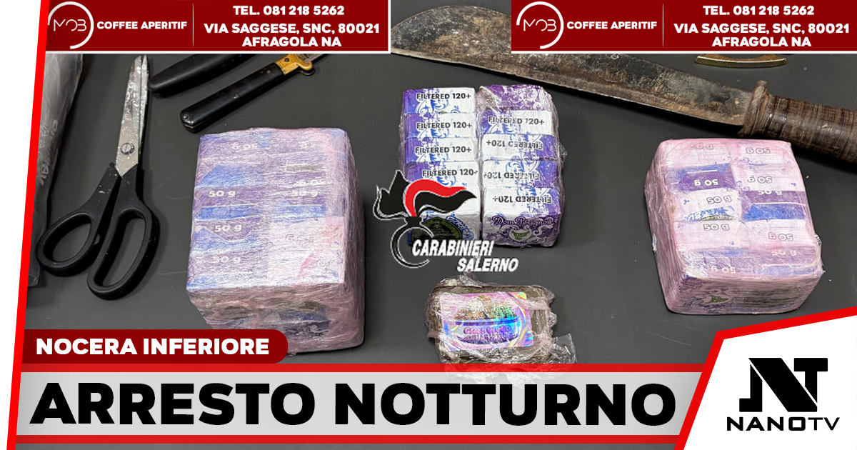 Nascondeva due chili di droga e armi bianche in casa: arrestato un ventiquattrenne dai carabinieri