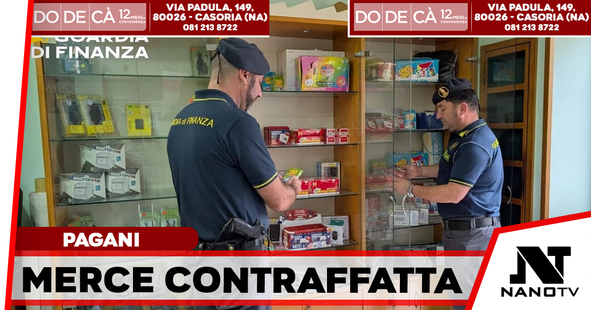 Maxi sequestro della Guardia di Finanza nel Salernitano: sigilli a quasi 59mila articoli non a norma e contraffatti