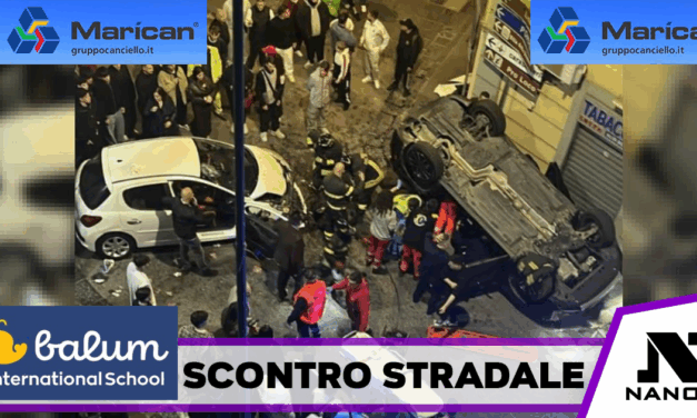 Torre del Greco, scontro nella notte tra SUV e utilitaria: tre feriti, grave una 77enne
