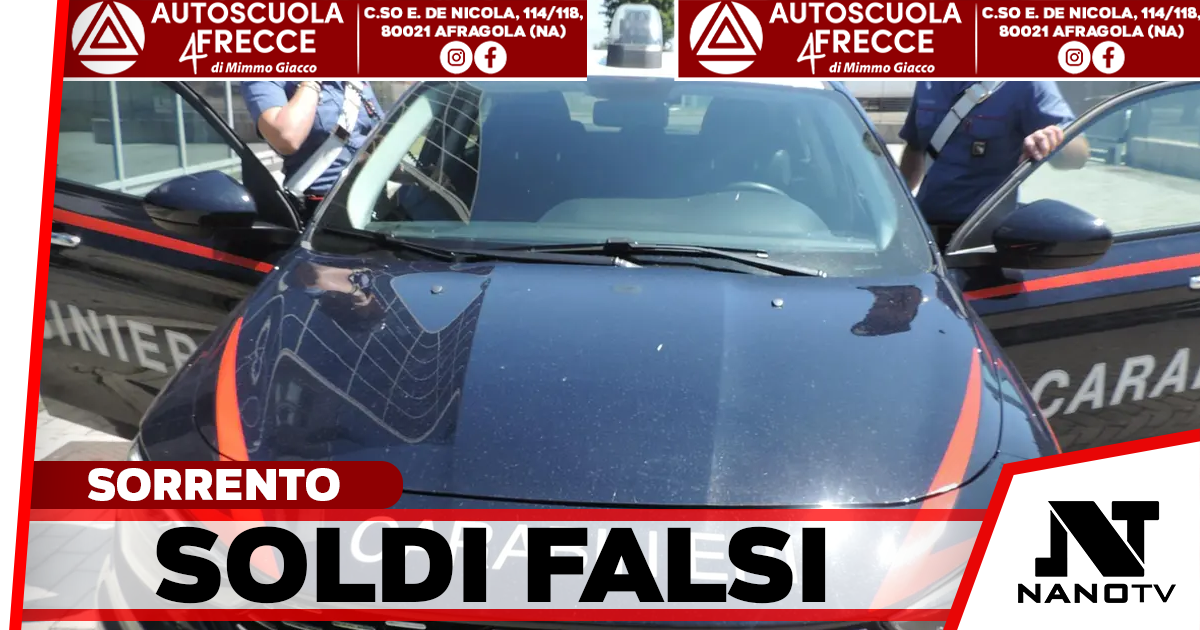 Sorrento, “Lupin e Margot” ci riprovano: acquisti con banconote false, arrestata la coppia