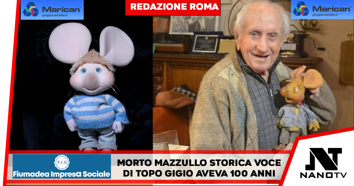 ‘Ma cosa mi dici mai’, morto Mazzullo la voce di Topo Gigio: aveva 100 anni