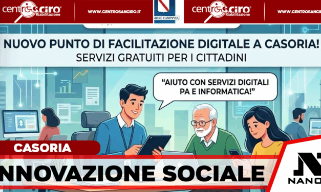Casoria, attivato il punto di facilitazione digitale: servizi informatici gratuiti per i cittadini