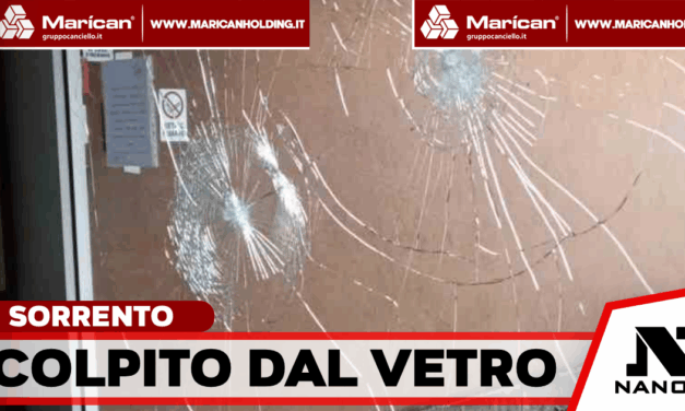 Sorrento, vetro colpisce il titolare di una gelateria