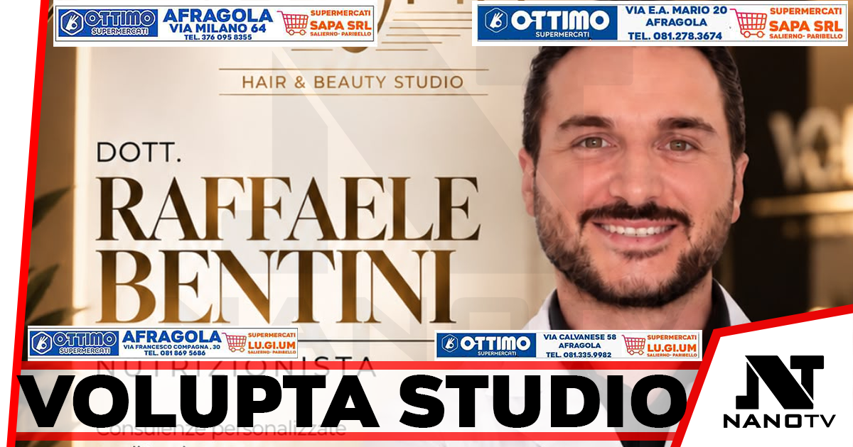 Afragola, benessere e cura del capello: da Volupta Studio l’evento con il nutrizionista Raffaele Bentini