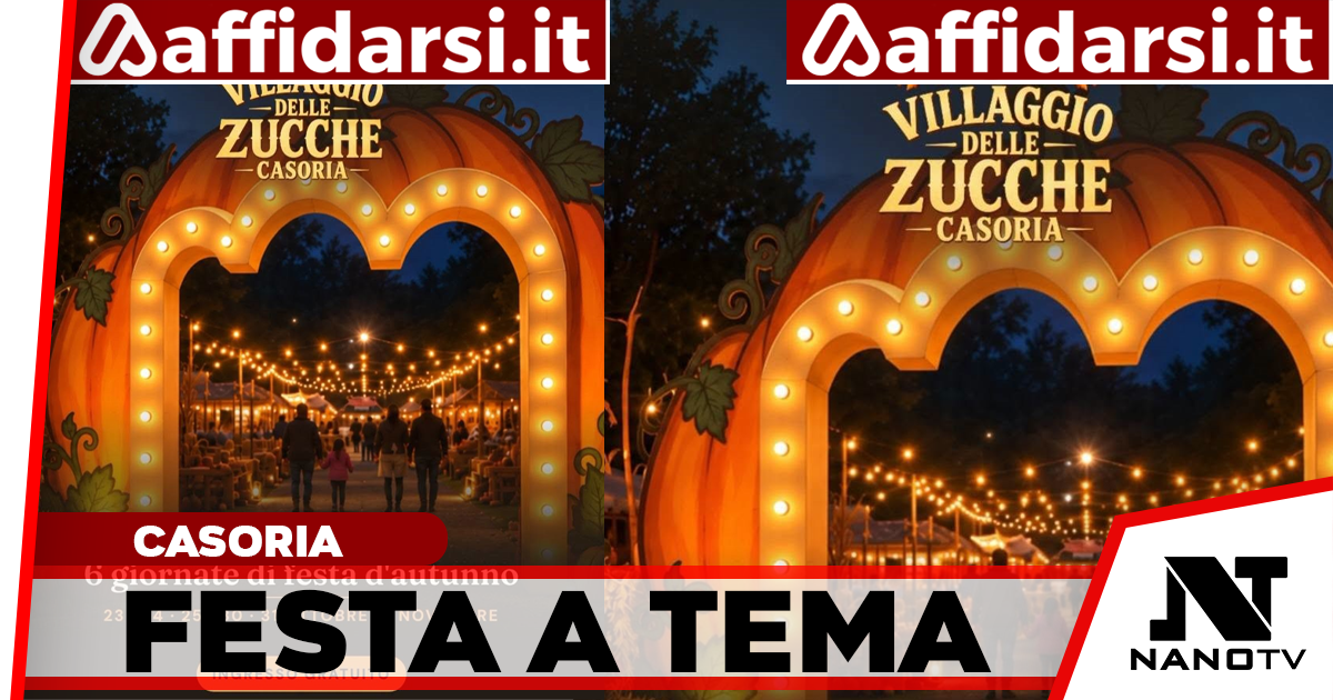 Casoria, arriva il Villaggio delle Zucche: ingresso gratuito al Parco Michelangelo